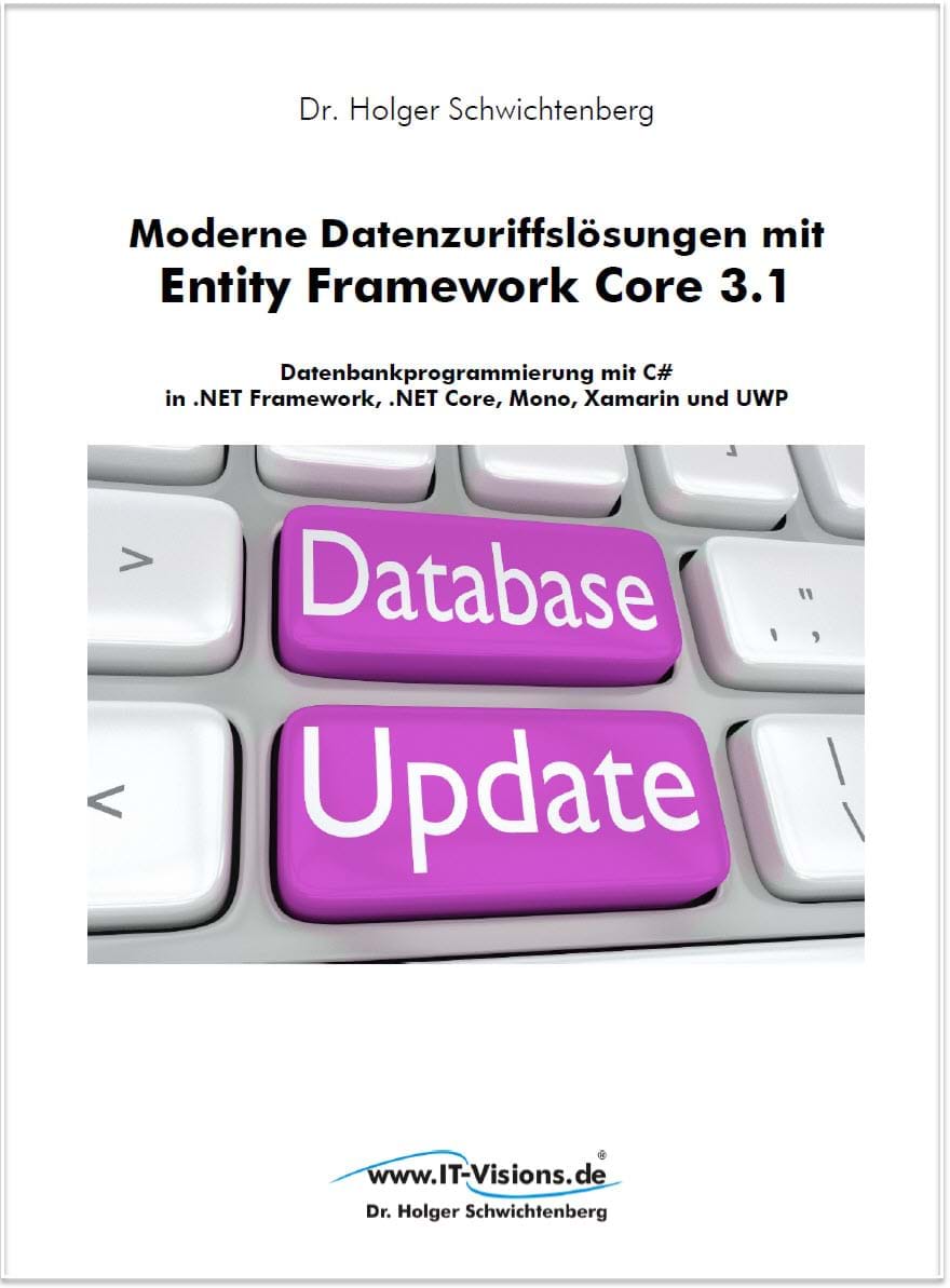 Buchcover Moderne Datenzugriffslösungen mit Entity Framework Core 3.1 (Buchversion 8.x) Kindle